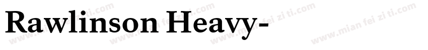 Rawlinson Heavy字体转换